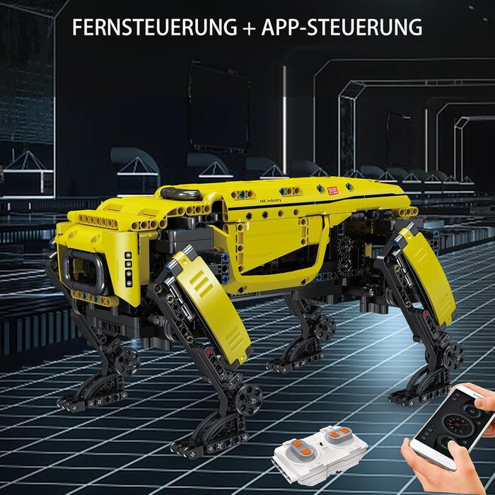 Модель, 936 елементів з дистанційним керуванням, іграшка-робот-собака для дорослих і дітей, конструктор своїми руками як іграшка/п