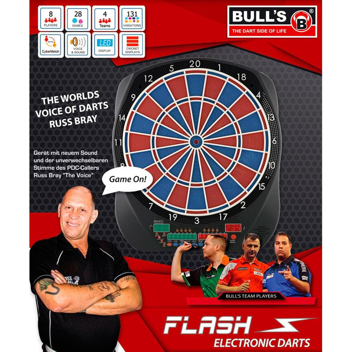 Дошка Bull&39s BULLS Flash RB ELECTR. 47 см x 41 см