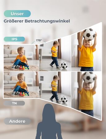 Монітор для дитини з камерою 5-дюймовий РК-дисплей Камера для спостереження за дітьми Режим VOX Двостороння розмова Нічне бачення