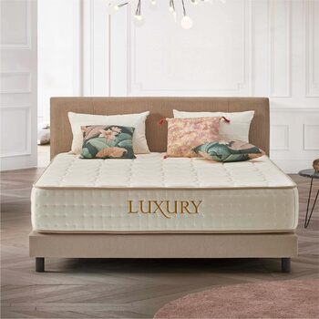 Матрац 180x200 - Розкішний - Матрац з холодної піни, висота 30 см - H4 - Ергономічний Гіпоалергенний Двосторонній - Латексний синій 7 зон - Сертифікований Oeko-Tex, висота 180 x 200 см