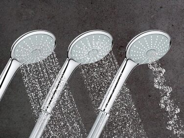 Душовий набір GROHE Vitalio Joy 260 без змішувача, економний (8 л/хв), з верхнім душем (3 режими струменя) та штангою 74 см, хром, 27421002, Ø 260 мм