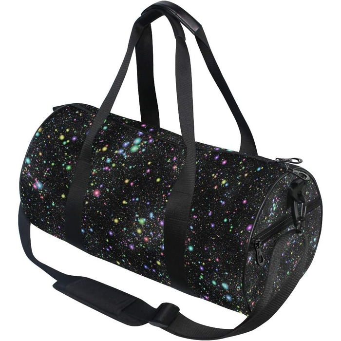 Спортивна сумка Космічний Райдуга з міцного канвасу для подорожей та спорту, унісекс