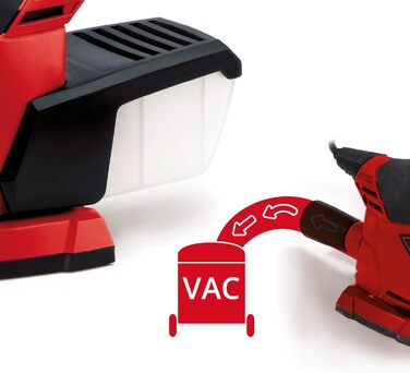 Мультишліфувальна машина Einhell TE-OS 1320 (130 Вт, коливальний контур Ø 2 мм, шліфувальна поверхня 150 x 150 x 100 мм, пилозбірн