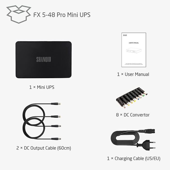 Міні ДБЖ з гігабітним POE для роутера, модему, камери спостереження, вхід змінного струму вихід 5В USB 9В/12В DC 24В/48В POE (1000