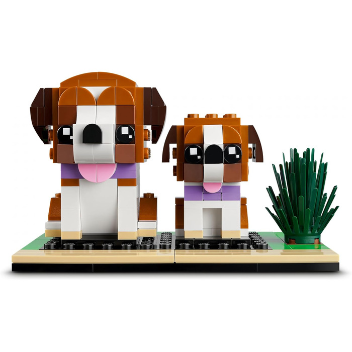 Конструктор LEGO BrickHeadz Saint Bernard Dog and Puppy Set 40543, 236 деталей