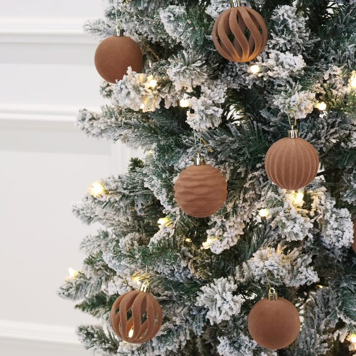 Різдвяні кульки 20 шт коричневий Senjie