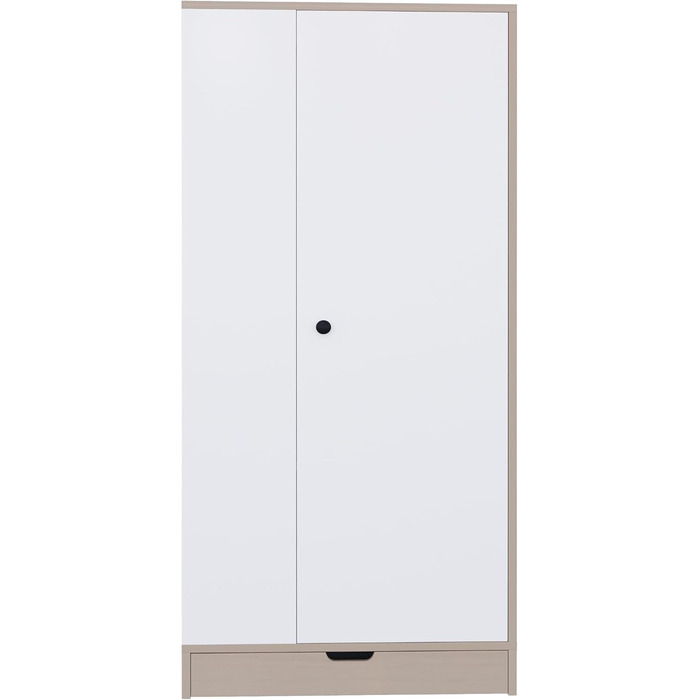 Шафа Soweiz, одностулковий дизайн, мінімалістичний стиль, міцна та стійка, з полицями та шухлядами, 70x40x170 см (біла)