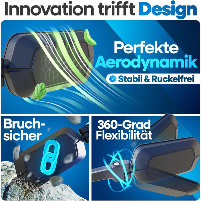 Дзеркала на кермо велосипеда NEXTCOVER КОМПЛЕКТ зі справжнім склом ProVision Фіксоване дзеркало заднього виду для велосипеда Комплект дзеркал Дзеркало заднього виду для велосипедів Електровелосипедів Електроскутерів Комплект дзеркал для велосипеда (лівепр