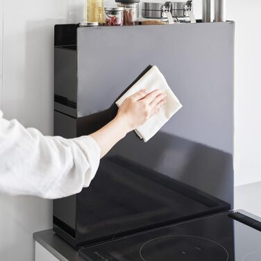 Рівнева висувна підставка для приправ, чорна, сталь/поліпропілен, 12,5 x 5093 x 52,5 см, чорний колір, 4335 TOWER 2-