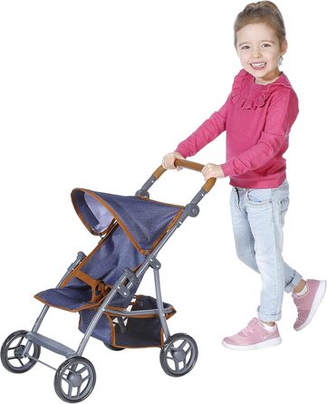 Коляска для ляльки Ліба - темно-синій, 16830 -