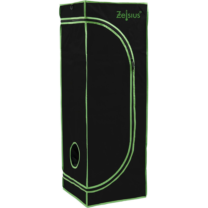 Тент для вирощування Zelsius MyHomeGrow Кімната для вирощування в приміщенні Гроубокс (40 x 40 x 160 см, Сірий) Сірий 40 x 40 x 160 см