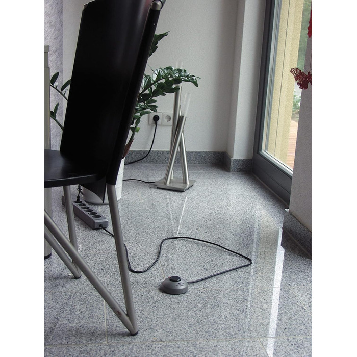 Вимикач Brennenstuhl Eco-Line Comfort, розетка на 6 розеток (розетка на 6 розеток з посиленим захистом від дотику, ножний вимикач