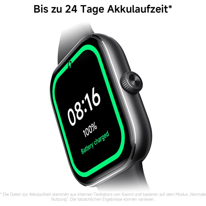 Розумний годинник XIAOMI Redmi Watch 5, відстеження спорту та фітнесу, 2.07-дюймовий AMOLED-дисплей, 24 дні роботи від батареї, понад 150 спортивних режимів, моніторинг серцевого ритму, відстеження сну, водонепроникність 5 атм, GPS, Android та iOS, чорний