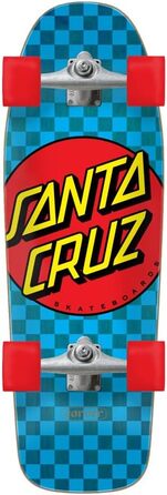 Скейтборд Santa Cruzer, класичний, в крапку, синій