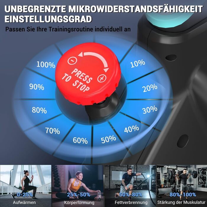 Велотренажер Wenoker Heimtrainer Fahrrad 2025 з магнітним опором, спінінг для приміщень