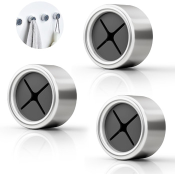 Тримач для чайних рушників Coolon, 3 шт. и Самоклеючий тримач для рушників, сильна в'язкість ABS Гачок для рушників Круглий затиск