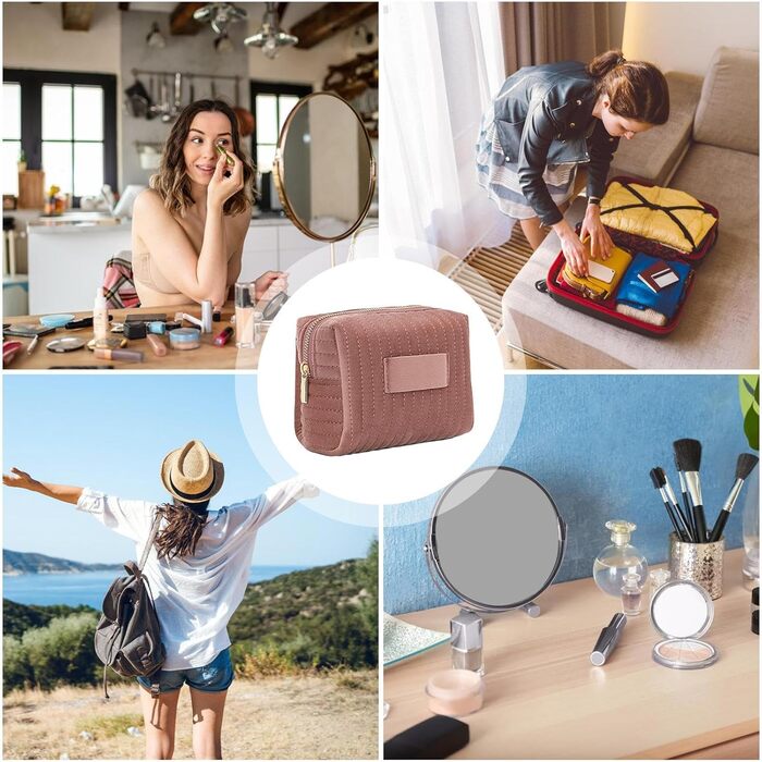 Косметичка на блискавці, дорожня косметичка, непроникна косметичка, туалетні приналежності, велика місткість, косметичка на блиска