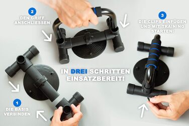 Ручки для віджимань - Протиковзке покриття - Суцільнометалеві перекладини для віджимань - Ручки та стійки для віджимань - Фітнес-обладнання для калістеніки для дому та на свіжому повітрі