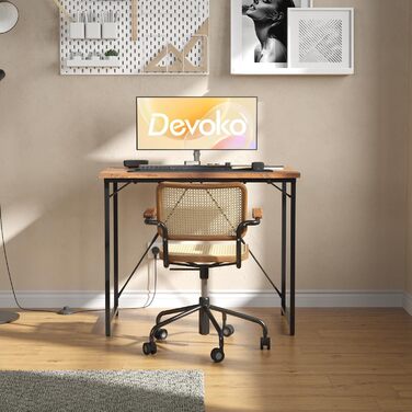 Маленький стіл комп'ютерний стіл, 80 x 50 x 75 см офісний стіл для навчання, навчальний стіл, стіл промислового дизайну, комп'ютер