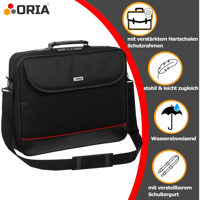 Сумка для ноутбука підходить для ноутбука Lenovo LOQ (15'') сумка через плече чохол-портфель з посиленим захисним каркасом сумка ч