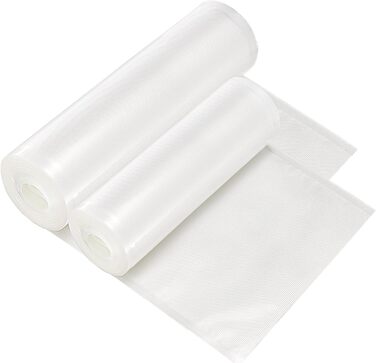 Вакуумні рулони Bonsenkitchen 3 рулони 28x600 см 3 рулони 20x600 см вакуумна плівка - професійний вакуумний пакет для вакуумного пакувальника харчових продуктів, кип'яткостійкий і сумка для заморожування Sous Vide, без BPA, VB3211
