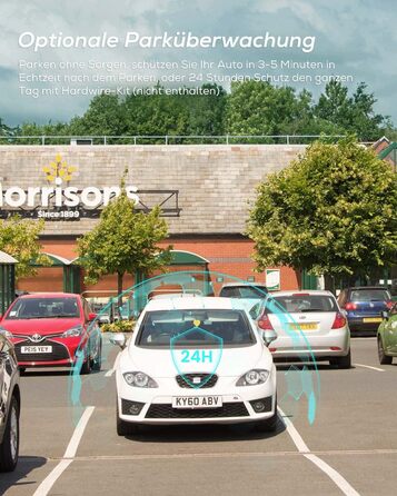 Відеореєстратор передній, 2160P автомобільна камера з картою пам'яті 32GB, нічний відеореєстратор з циклічним записом, G-сенсорне