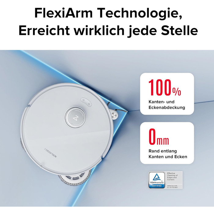 Робот-пилосос roborock Qrevo Curv з функцією миття підлоги та підйомною шваброю, подвійна система проти сплутування, шасі AdaptiLi