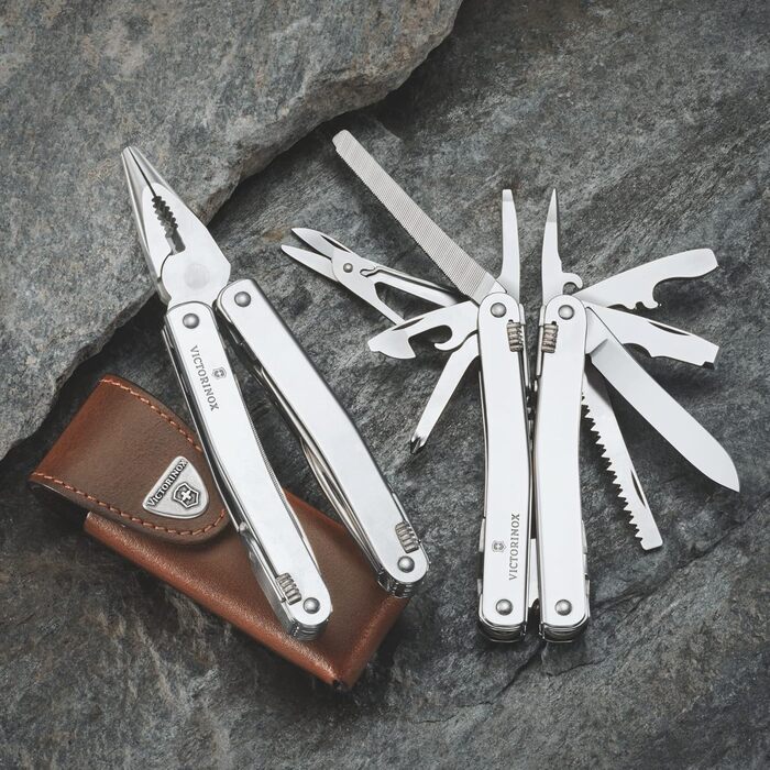 Багатофункціональний інструмент VICTORINOX Swiss Tool Spirit X Plus Ratchet, 36 функцій, швейцарського виробництва, мультитул з фі