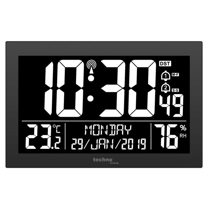 Годинник настінний Technoline WS8017 Black (WS8017)