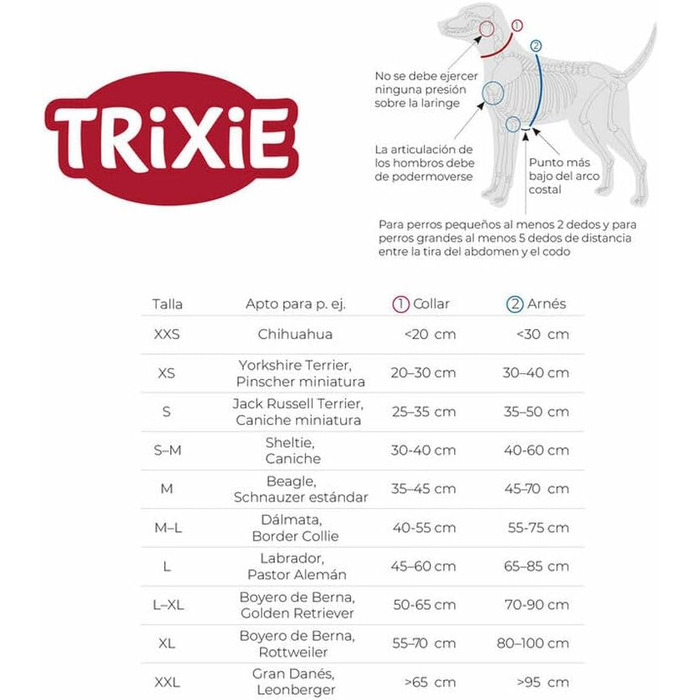 Ошийник Trixie Prem, екстра широкий, S-M 33-42 см, 35 мм, Чорний