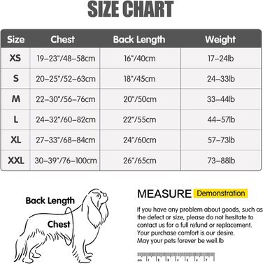 Водонепроникне пальто для собак з флісовою підкладкою - Вітрозахисне зимове пальто та дощовик зі світловідбиваючими смужками - Тепла куртка для собак для використання в приміщенні/на вулиці, всі розміри (чорний, S) Чорний S