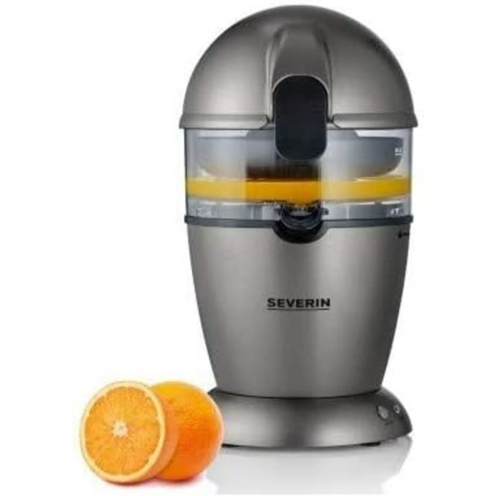 Повністю автоматична соковижималка для цитрусових SEVERIN, електрична соковижималка для високого виходу соку прямо в склянку, апел