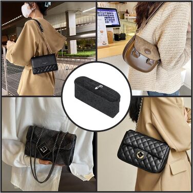 Організатор для гаманця Chispee, повстяна сумка, органайзер, підходить для GG Marmont Matelasse, сумка через плече, зберігання та