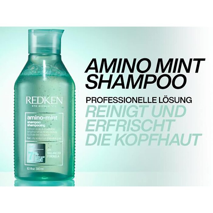 Шампунь Redken Amino Mint для жирної та подразненої шкіри голови, 300 мл