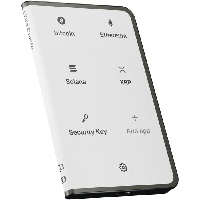 Крипто-гаманець нового покоління з вигнутим сенсорним екраном E Ink Secure - Bluetooth - NFC