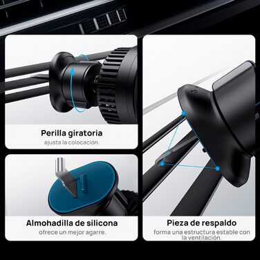 Магнітний автомобільний тримач для мобільного телефону Baseus MagPro 15W (чорний)