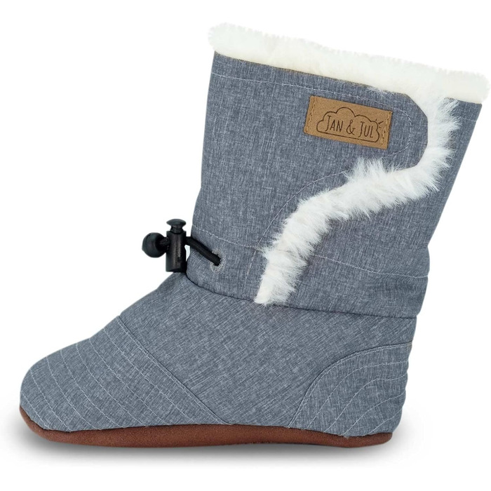 Перші туфлі для ходьби для немовлят та хлопчиків ясельного віку, зимові чоботи на підкладці 12-18 місяців, сірі