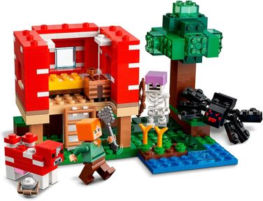 Набір Lego Minecraft - Грибний будинок 21179 Засідка Кріпера 21177, конструктор для дітей від 8 років