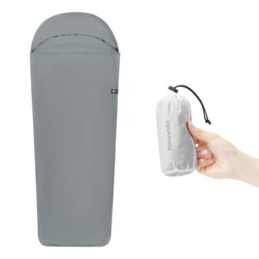 Ковдра для спального мішка Naturehike Ultralight (лише 128 г) з внутрішнім спальним мішком малого розміру для походів, хостелів, котеджів, кемпінгу - синя