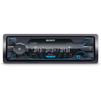 Автомагнітола Sony DSX-A510 DAB Подвійне з'єднання Bluetooth, NFC, USB та AUX Синє освітлення Дзвінки в режимі вільні руки та потокове передавання