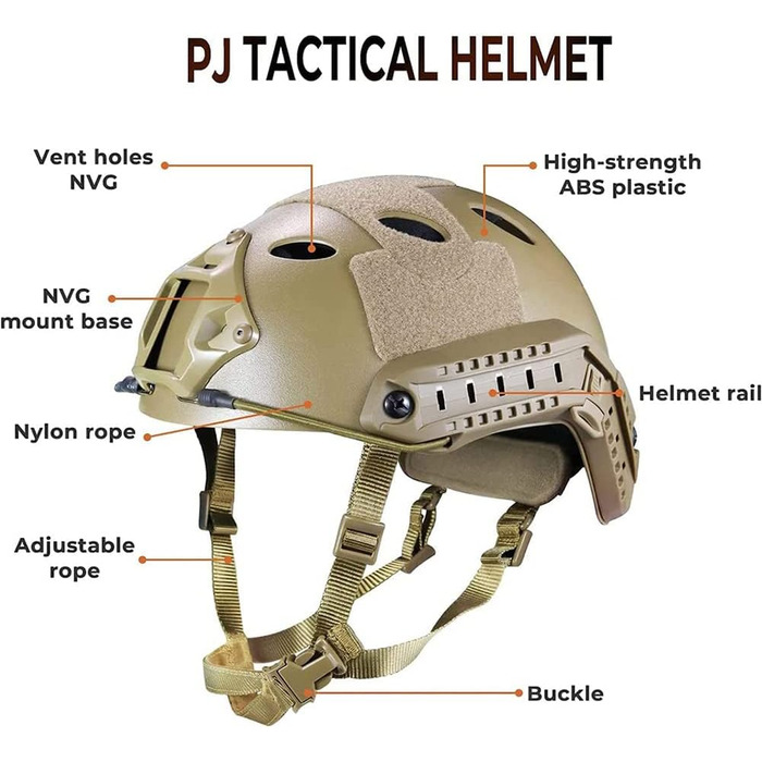 Набір тактичних шоломів з кришкою мультикамерного шолома для страйкболу та військовою гарнітурою регульований тактичний шолом для швидкого захисту на відкритому повітрі для пейнтболу CS полювання BBS гра