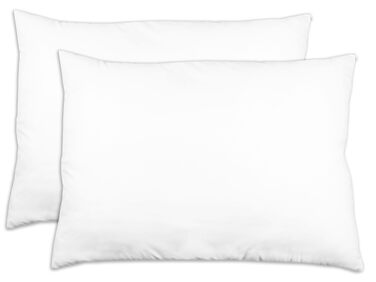 Комплект подушок ZOLLNER з 2 предметів - Виготовлено в Німеччині - Наповнювач з поліестеру - Чохол з високоякісного поліестеру - Можна прати при температурі до 60C - 60x80 см - Готельна якість - Сертифіковано Oeko-Tex 60x80 см Білий