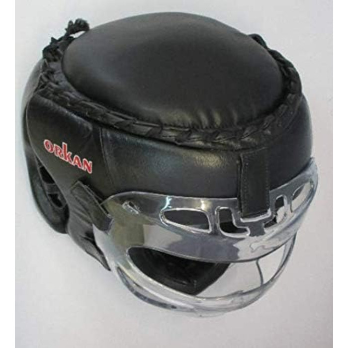 Захист голови Orkan Fighter з маскою зі шкіри, розмір L