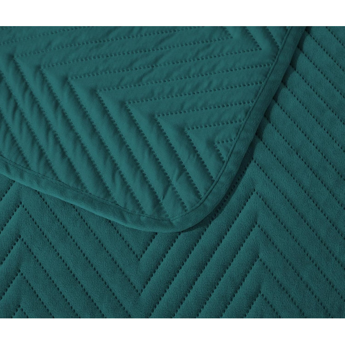 Покривало/плед FEBE, темно-зелений, 200x220 см, оксамитовий плед, пухнаста мікрофібра, плед для дивана, декор кімнати, 200 x 220 см, темно-зелений