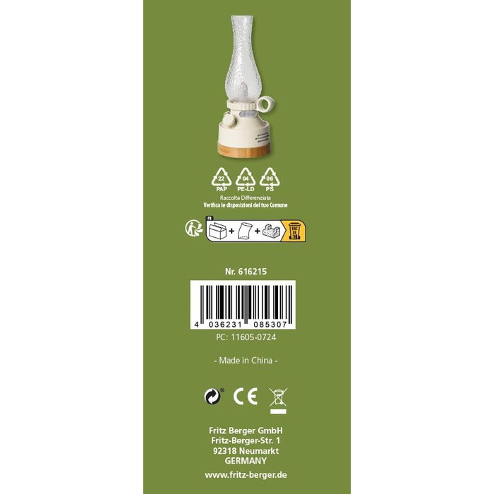 Ліхтар для кемпінгу Berger Dorina з портативним зарядним пристроєм Акумуляторний кемпінговий ліхтар для використання без електрики Кемпінговий ліхтар з батареєю та USB-кабелем Легкий кемпінговий ліхтар для використання в наметах без електроенергії