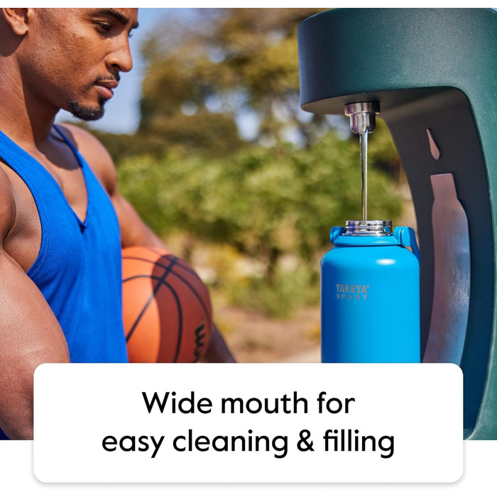 Виняткова якість, потрійна ізольована пляшка для води з нержавіючої сталі та міді, з кришкою з носиком, 1,8 л, Champion Blue Champ