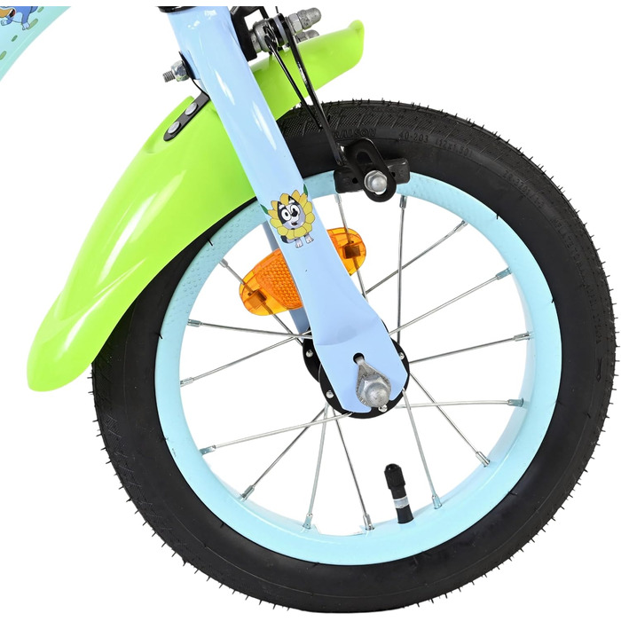 Дитячий велосипед Volare Bluey 12 35 років Ручне та ножне гальмо, знімні бічні колеса, захист ланцюга та світловідбивачі Регульоване сідло Подарунок для дівчаток та хлопчиків