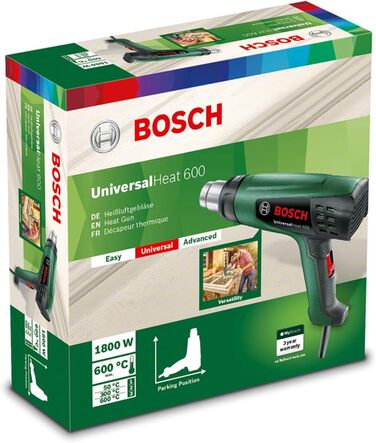 Фен гарячого повітря Bosch UniversalHeat 600 (1800 Вт, температура 50/300 / 600 C, в коробці) UniversalHeat 600 в коробці Одинарни