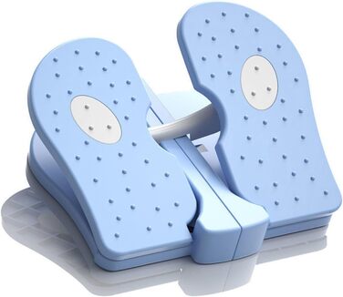 Тихий, складаний фітнес-степер, світло-блакитний степ-трейнер, складаний степ-трейнер для ніг з посиленим нейлоновим степ-трейнером для тренування ніг, домашній тренажер світло-блакитного кольору, один розмір