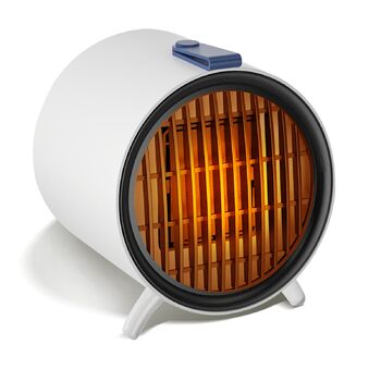 Тепловентиляторний обігрівач, керамічний PTC вентиляторний обігрівач, міні-керамічний вентиляторний обігрівач, змінна швидкість, захист від перекидання та перегріву, портативний електричний обігрівач для офісу, столу, спальні, використання в приміщенні, б